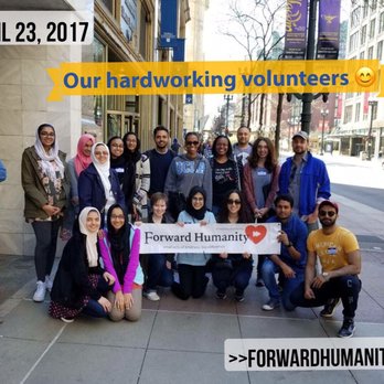 Downtown Islamic Center - Picture with Volunteers before distributing - Mosques Near Me - Chicago, Illinois