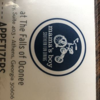 Mama's Boy - Menu - Southern Near Me - Athens, Georgia