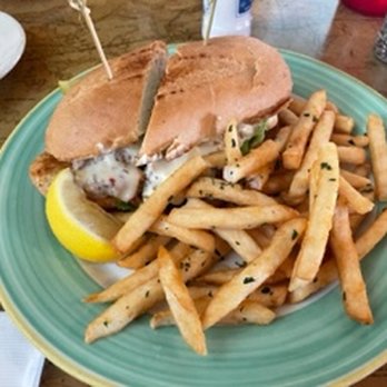 Pilot House Restaurant & Marina - Crunchy grouper sandwich - Seafood Near Me - Key Largo, Florida Pilot House Restaurant & Marina - Crunchy grouper sandwich - Seafood Near Me - Key Largo, Florida