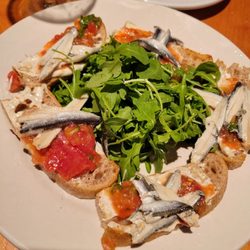 Magpie - White anchovy crostini