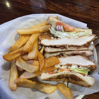 Three Dollar Cafe - Crispy Chicken Club Sandwich - Sports Bars Near Me - Kennesaw, Georgia Three Dollar Cafe - Crispy Chicken Club Sandwich - Sports Bars Near Me - Kennesaw, Georgia