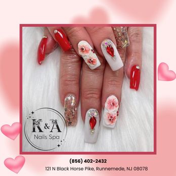K & A Nails - Luxurious nails. Plush textures and regal designs create an opulent showcase of love. Make your nails the epitome of luxury! - Nail Salons Near Me - Runnemede, New Jersey K & A Nails - Luxurious nails. Plush textures and regal designs create an opulent showcase of love. Make your nails the epitome of luxury! - Nail Salons Near Me - Runnemede, New Jersey