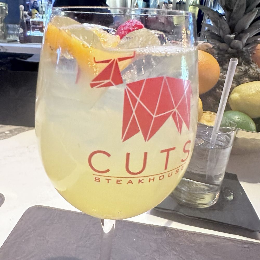 Cuts Steakhouse - Peach Sangria - Steakhouses Near Me - Suwanee, Georgia