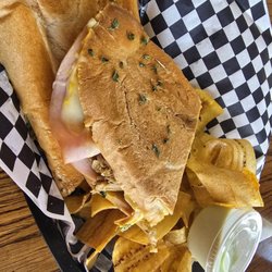Cuban & plantain chips with sofrito mayo