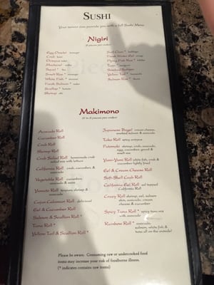 Menu photo 8 Yamato Myrtle Beach, SC