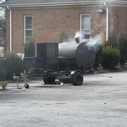 Smoking done out back of the restaurant! Smoking done out back of the restaurant!
