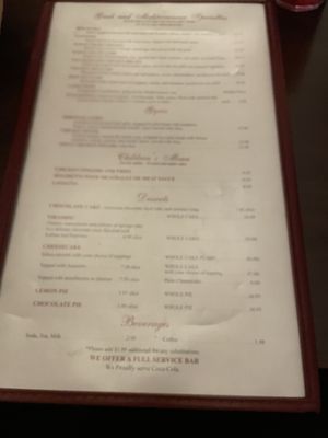 Menu photo 2 Costas Birmingham, AL Menu photo 2 Costas Birmingham, AL