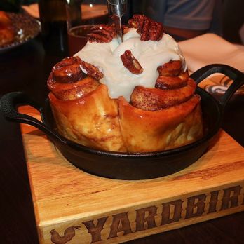 Yardbird - The Yardbird Cinnamon Roll was topped with Salted Bourbon Caramel, & Cream Cheese Frosting. The cinnamon roll was a gorgeous creature. - Whiskey Bars Near Me - Denver, Colorado Yardbird - The Yardbird Cinnamon Roll was topped with Salted Bourbon Caramel, & Cream Cheese Frosting. The cinnamon roll was a gorgeous creature. - Whiskey Bars Near Me - Denver, Colorado