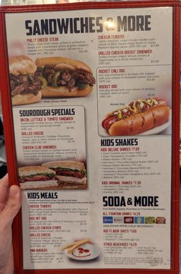 Menu photo 2 Johnny Rockets Anaheim, CA