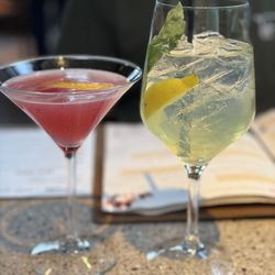 Lazy Dog Restaurant & Bar - Limoncello Basil Spritzer (right)