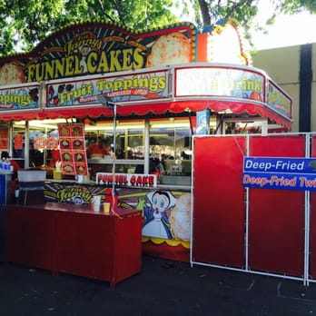 San Mateo County Fair - Can't go to a fair without getting a funnel cake! Successfully avoided the deep fried twinkles and oreos though. - Festivals Near Me - San Mateo, California