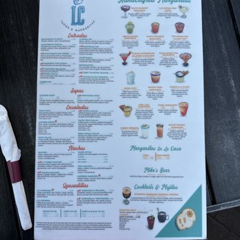 LC Taco Bar - Menu (front) - Mexican Near Me - Jasper, Georgia