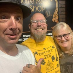 Iowa Magic Shop - The owners and me.