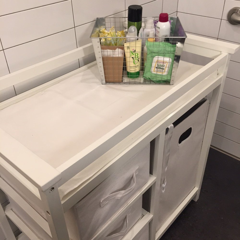 barre3 - Fort Thomas - Changing table stocked with goodies for mommy ... Or mommy-aged bathroom goers :) Hand lotion, facial toilettes, etc. - Barre Classes Near Me - Fort Thomas, Kentucky barre3 - Fort Thomas - Changing table stocked with goodies for mommy ... Or mommy-aged bathroom goers :) Hand lotion, facial toilettes, etc. - Barre Classes Near Me - Fort Thomas, Kentucky