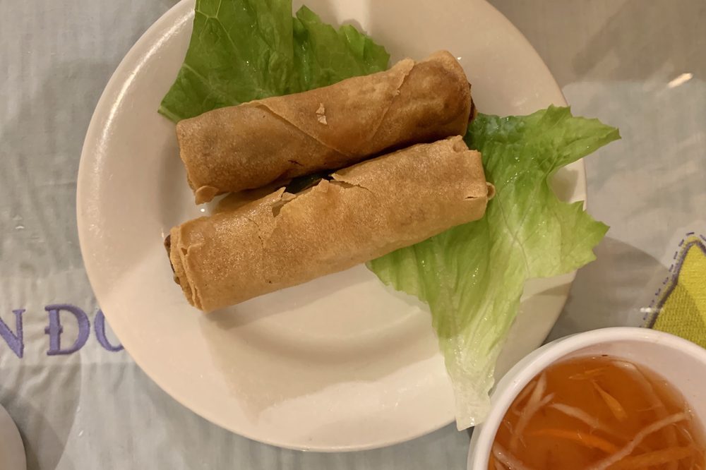 Order Chia Gio (Spring Rolls) (2) food online from Lang Van store, Charlotte on bringmethat.com