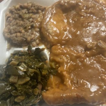 Chef’s Kitchen - Smother pork chop, collard greens, black eyed peas. - Desserts Near Me - Cocoa, Florida
