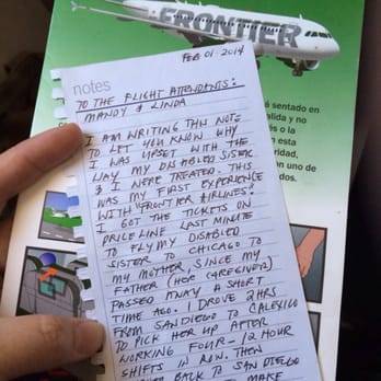 Frontier Airlines - Letter to the so called flight attendants - Airlines Near Me - Denver, Colorado