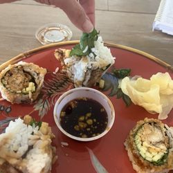 Spider roll was terrible.