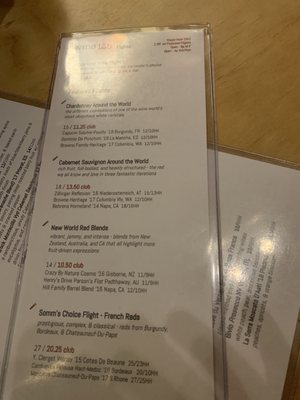 Menu photo 4 Wine Lab Costa Mesa, CA