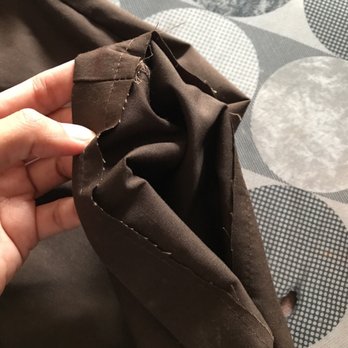 VIPS Cleaners - Red mark was the spot they were supposed to hem and really? This is how they did the work for $10 each? - Laundry Services Near Me - Downey, California