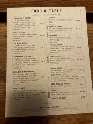 Menu photo 1 Food And Table Jacksonville, TX Menu photo 1 Food And Table Jacksonville, TX
