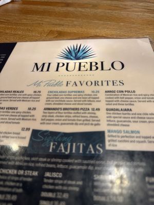 Menu photo 1 Mi Pueblo Mexican Restaurant Washington, IN Menu photo 1 Mi Pueblo Mexican Restaurant Washington, IN