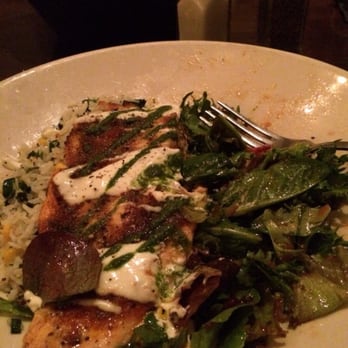 Jack Allen's Kitchen - Trout and field green salad and veggie rice! - American Near Me - Austin, Texas