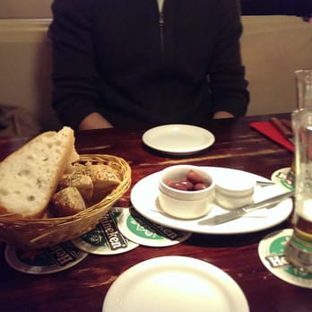Villa Maria - Bread and butter with olives for the table - Steakhouses Near Me - Amsterdam, New Hampshire