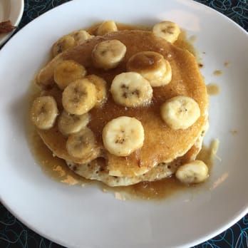 Blue Plate Diner - Pancakes with caramelized bananas, great flavor - Diners Near Me - Middletown, Rhode Island