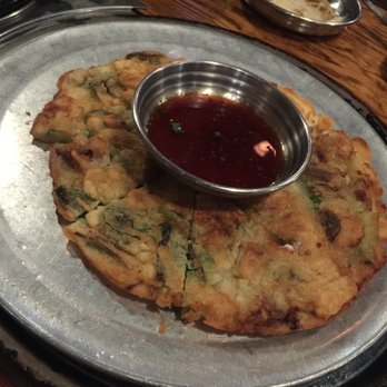 Jongro BBQ - Seafood pancake $9.99 - Korean Near Me - New York, New York Jongro BBQ - Seafood pancake $9.99 - Korean Near Me - New York, New York