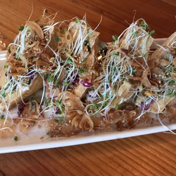 Rangoon Burmese Kitchen - Fried Shan Tofu - Burmese Near Me - Honolulu, Hawaii