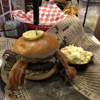 Pbody's - B.L.T. burger with pepper-jack cheese - Burgers Near Me - Clarksville, Tennessee