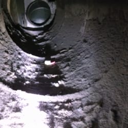 Mr. C's Chimney & Air Duct Cleaning - Before photo: It might not be The Shawshank Redemption, but you get the point. Years of gunk add up and take their toll on your health.