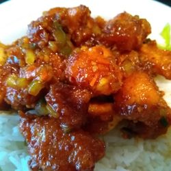 Korea Garden Express - Close up of the Seoul Chicken.