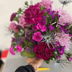Pinks purples dry wrap