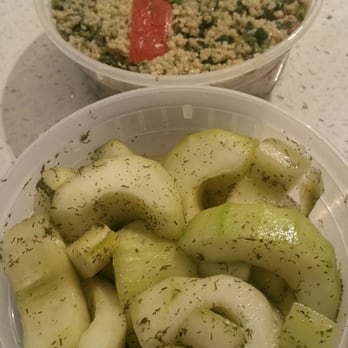 The Kebab Shop - Tabouli salad and cucumber dill salad - Mediterranean Near Me - San Diego, California