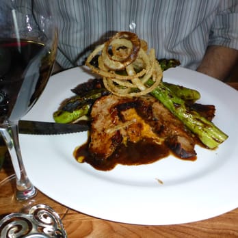 Sonoma Bistro - Pork dinner! Served with sweet potato mash and huge asparagus - Breakfast & Brunch Near Me - Rutherford, New Jersey Sonoma Bistro - Pork dinner! Served with sweet potato mash and huge asparagus - Breakfast & Brunch Near Me - Rutherford, New Jersey