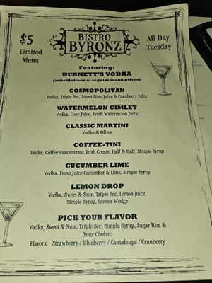 Menu photo 1 Bistro Byronz Mandeville, LA