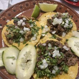 2 carne asada tacos and 1 chicken taco 2 carne asada tacos and 1 chicken taco