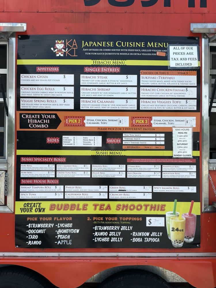 Food from Kaki Japanese Cuisine