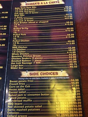 Menu photo 4 Bubba's Smokehouse BBQ San Diego, CA