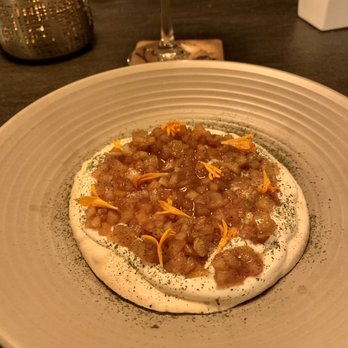 Xacalli Kitchen - Dessert. Apples over meringue. So different. Very good! - Mexican Near Me - Silverado, California Xacalli Kitchen - Dessert. Apples over meringue. So different. Very good! - Mexican Near Me - Silverado, California