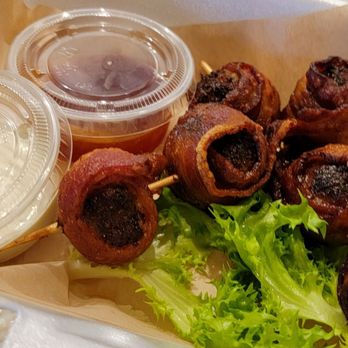 Double B's BBQ - SMOKED BACON BALLS TO-GO - Barbeque Near Me - West Allis, Wisconsin Double B's BBQ - SMOKED BACON BALLS TO-GO - Barbeque Near Me - West Allis, Wisconsin