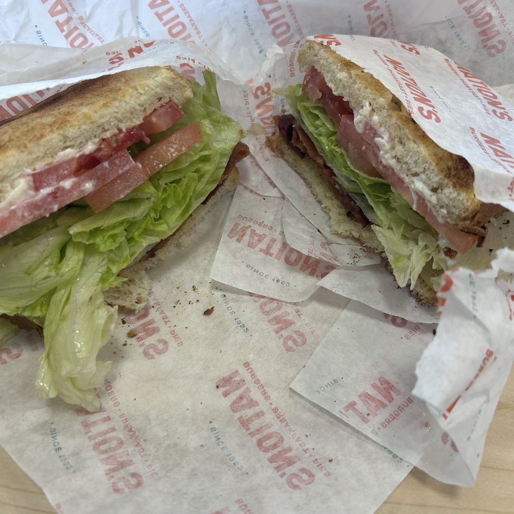 Nation's Giant Hamburgers - BACON, LETTUCE, & TOMATO - Burgers Near Me - Lodi, California