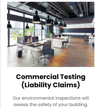 Commercial Testing - Keeping your building up to code can help prevent potential health issues. Luckily, Reds Environmental Inspections offers commercial building inspection services in the Rancho Palos Verdes, CA area. We follow OSHA guidelines to complete inspections for hazardous materials, which involves completing radon, mold and asbestos testing.
Keep your employees safe and your business up and running by arranging for commercial building inspection services. Call 310-303-8351 today to make an appointment.
Stay ahead of the curve
STAY AHEAD OF THE CURVE
We provide hazardous materials surveys in association with liability claims. If your workplace has been exposed to hazardous materials, you can rely on us to determine is the nature and severity of the problem and instruct you on how best to proceed. You can count on our experienced crew to take care of everything quickly and efficiently. Commercial Testing - Keeping your building up to code can help prevent potential health issues. Luckily, Reds Environmental Inspections offers commercial building inspection services in the Rancho Palos Verdes, CA area. We follow OSHA guidelines to complete inspections for hazardous materials, which involves completing radon, mold and asbestos testing.
Keep your employees safe and your business up and running by arranging for commercial building inspection services. Call 310-303-8351 today to make an appointment.
Stay ahead of the curve
STAY AHEAD OF THE CURVE
We provide hazardous materials surveys in association with liability claims. If your workplace has been exposed to hazardous materials, you can rely on us to determine is the nature and severity of the problem and instruct you on how best to proceed. You can count on our experienced crew to take care of everything quickly and efficiently.