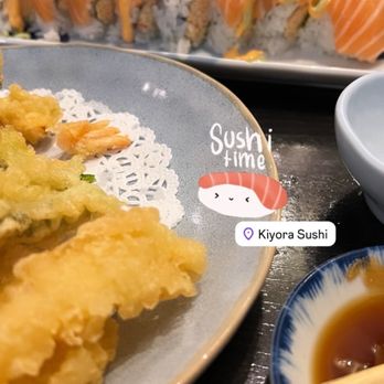 Kiyora Sushi - Mixed tempura and a Dragon roll and another one I can't remember. - Sushi Bars Near Me - Redlands, California Kiyora Sushi - Mixed tempura and a Dragon roll and another one I can't remember. - Sushi Bars Near Me - Redlands, California