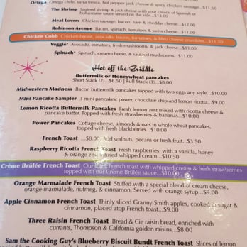 Crest Cafe - Front of menu - Cafes Near Me - San Diego, California