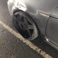 Pearl Street Auto Sales - My front left tire ripped to piece's