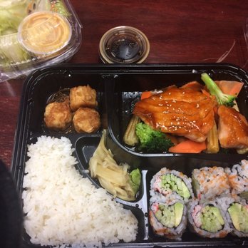 Nagoya - Salmon teriyaki bento box - Japanese Near Me - Howell, New Jersey