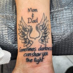 Zoe's Vicious Circle - Memorial Tatto - Only words Wings were there